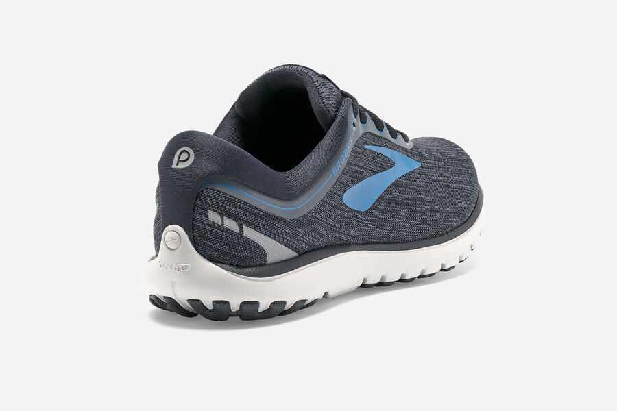 Brooks Pureflow 7 Road Running Shoes Mens Black/Blue 456037-KEG